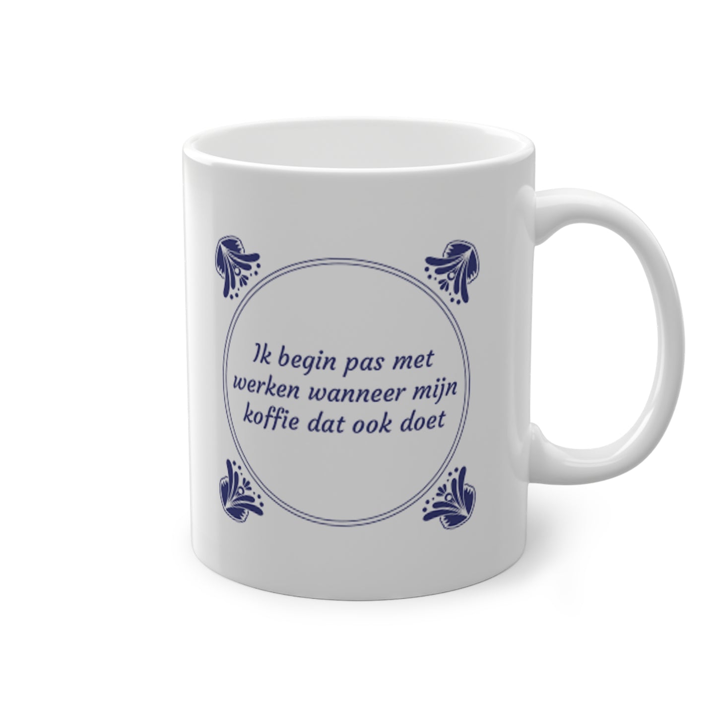 'Werken met koffie' Mok