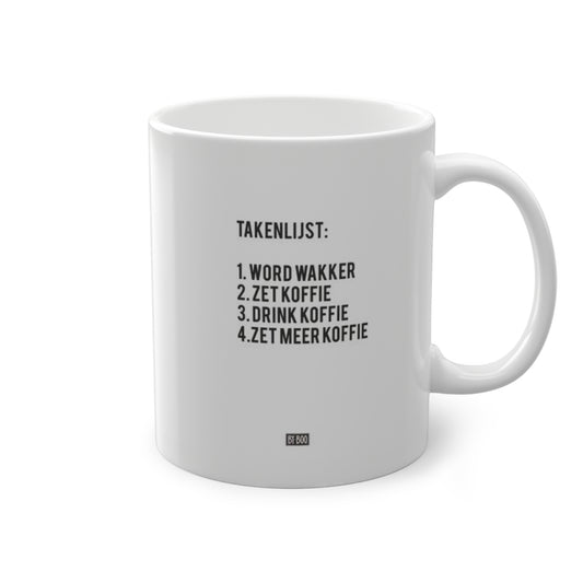 'Takenlijst' Mok